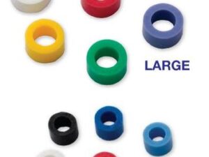  Premium Plus Autoclavable Silicone Instrument Rings - Small (4mm), 50 pack, Blue