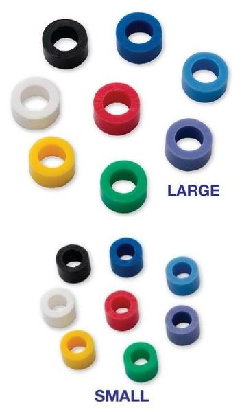 Premium Plus Autoclavable Silicone Instrument Rings - Small (4mm), 50 pack, Blue