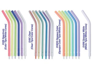  Premium Plus Disposable Air-Water Syringe Tips (250 pcs) - Color Tips/White Core