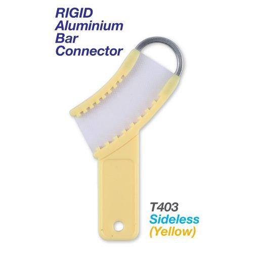 Premium Plus Color Coded Disposable 3-in-1 Trays w. Rigid Aluminium Bar Connectors - Sideless (Yellow)