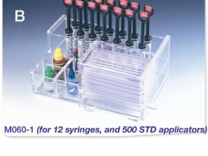  Premium Plus Deluxe Acrylic Composite Organizer, Mini, for 12 Syringes and 500 Standard Mirco Applicators