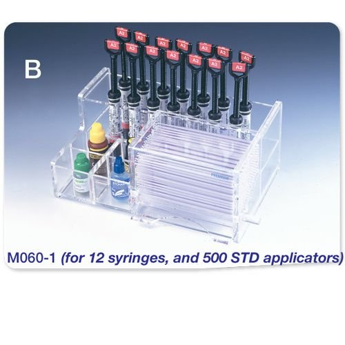 Premium Plus Deluxe Acrylic Composite Organizer, Mini, for 12 Syringes and 500 Standard Mirco Applicators