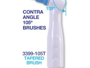  Premium Plus Disposable Prophy Angle Brushes Latex-Free (100 pcs) - Tapered, 105°