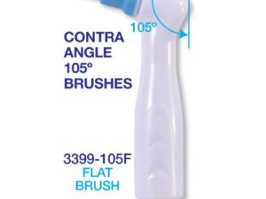  Premium Plus Disposable Prophy Angle Brushes Latex-Free (100 pcs) - Flat, 105°