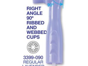  Premium Plus Disposable Prophy Angles with Latex-Free Cups (100 pcs) - Regular/Lavender - 90°