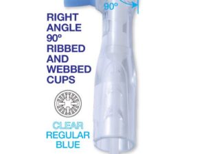  Premium Plus Disposable Prophy Angles with Latex-Free Cups (100 pcs) - Clear/Regular - 90°