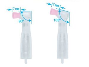  Premium Plus Short Cup Clear Prophy Angles (100 pcs)- Regular - 105°