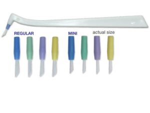  Premium Plus Disposable Brush Applicators - Regular - 100 pcs/box