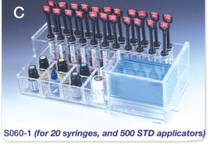  Premium Plus Deluxe Acrylic Composite Organizer, Standard, for 20 Syringes and 500 Standard Micro Applicators