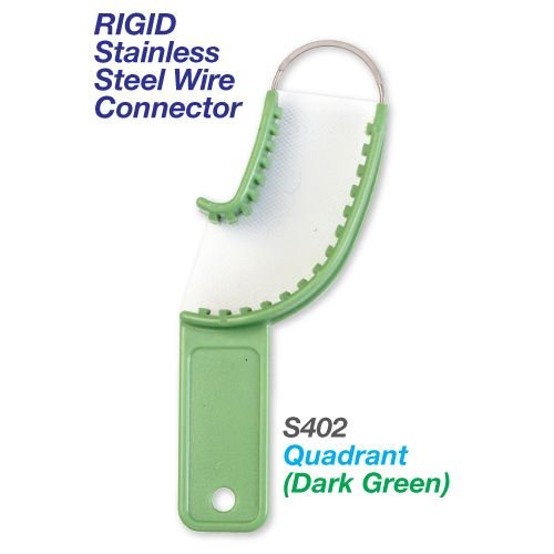 Premium Plus Color Coded Disposable 3-in-1 Triple Trays w/ Stainless-steel Wire Connector (36 pcs) -  Quadrant (Dark Green)