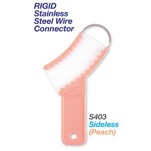 Premium Plus Color Coded Disposable 3-in-1 Triple Trays w/ Stainless-steel Wire Connector (36 pcs) - Sideless (Peach)