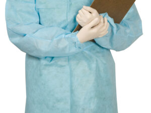 DEFEND Disposable Tie-Back Protective Gown-Medium 40" Length, 10/bag