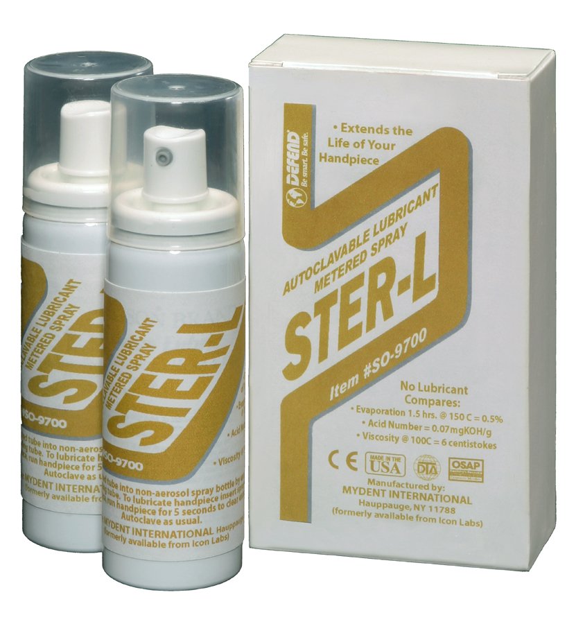Defend Ster-L Handpiece Cleaner & Lubricant 2 (2 oz.) bottles per kit