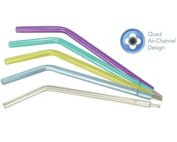 PacDent TruTip™ Plus Colors Air/Water Syringe Tip - Clear, 1500 per pack