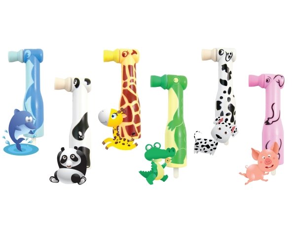 PacDent FUNimals™ Disposable Prophy Angles - Assorted FUNimals™ Disposable Prophy Angles, Soft Cup, 100/pack