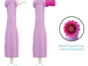 PacDent ProAngle® Plus Disposable Prophy Angle with Snap-On Cup - Soft purple cup, standard package, 144 pcs. per box