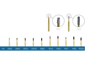 PacDent Crown Cutting Burs FG 557G- 10/pk