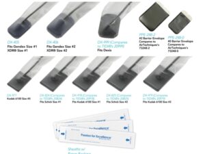 PacDent Digital Sensor Sheath with paper backing, Fits Gendex Size 2, XDR Size 2, 500pcs/box
