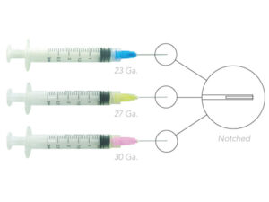 PacDent Endo Irrigation Combo Kit- 100 -30 Ga., purple tips & 3 cc syringes