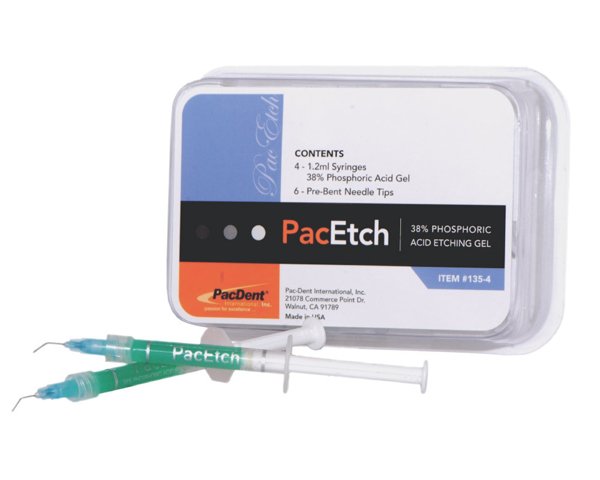 PacDent PacEtch™ Etching Gel - Econo pack: 36 X 1.2 ml syringes and 72 X needle tips