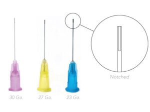 PacDent Irrigation Needle Tips, 30 Ga., notched, purple, 100/pk