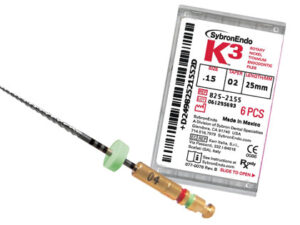 SybronEndo K3 NiTi Files .04 Taper Assorted 25mm Pkg of 6  