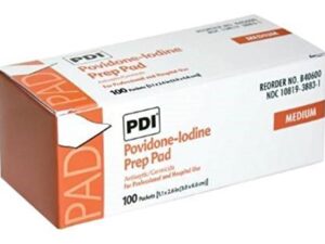 PDI Povidone-Iodine Prep Pad Medium 100 Pads / Box