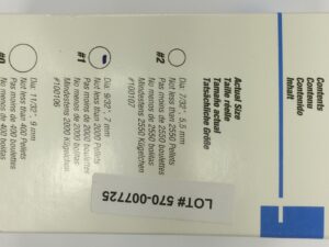 Richmond   Cotton Pellets, Size 1, 9/32" Dia, 2000/bx