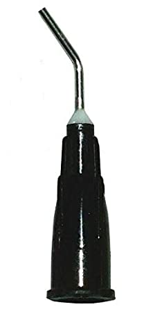 Safe-Dent- PRE BENT FLOW TIPS (ETCH TIPS), 20 gauge, 100/pcs plastic bag- BLACK