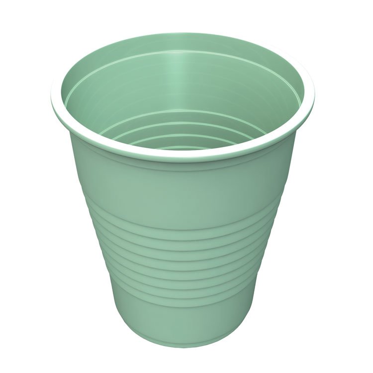 Safe-Dent- Plastic, 5 oz. cups, 50 cups per sleeve/20 sleeves per case- MINT GREEN