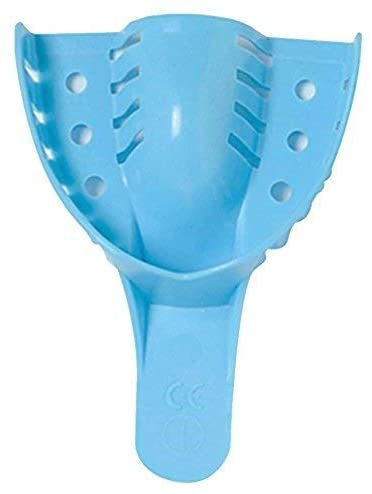 Safe-Dent - Impression Trays, #1 Large Upper  12/Bag, Blue