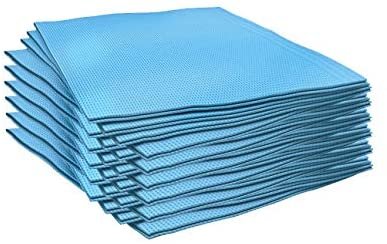 Safe-Dent- Patient Bibs, 2 ply tissue/1 ply plastic, 13"x 18",  BLUE,  500 pcs box