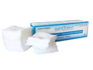 Safe-Dent- 2"  x 2"  4 PLY Non Woven, Non Sterile,  200 per sleeve