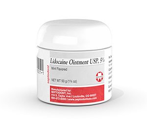 Septodont lidocaine Oiment USP 5% Mint Flavor  50gr Jar