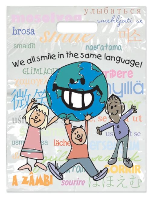 Sherman Dental WE ALL SMILE BAG 7 1/2" x 9"