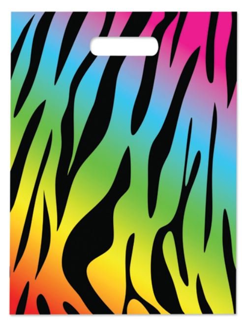 Sherman Dental NEON ANIMAL PRINT FULL COLOR BAG 9" x 13"