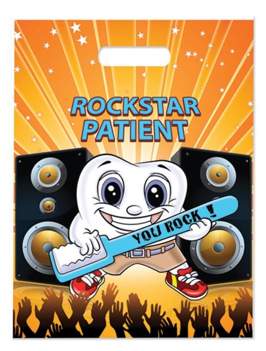 Sherman Dental ROCKSTAR FULL COLOR BAG 9" x 13"