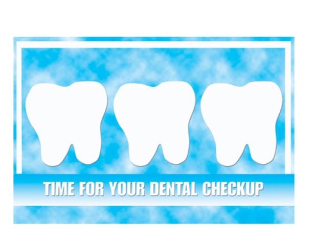 Sherman Dental DENTAL CHECKUP POSTCARD 4-UP
