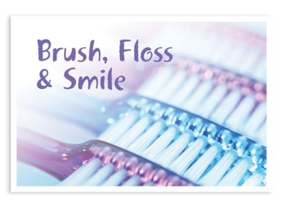Sherman Dental BRUSH FLOSS SMILE 4-UP