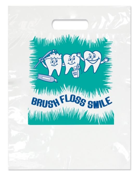 Sherman Dental LARGE BRUSH/FLOSS/SMILE BAG 9" x 13"