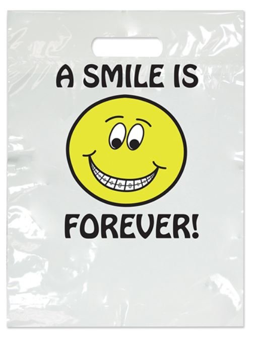 Sherman Dental ORTHODONTIC SMILE IS FOREVER LARGE 2-COLOR BAG 9" x 13"