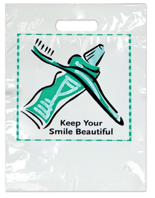 Sherman Dental LARGE SMILE BEAUTIFUL BAG 9" x 13"