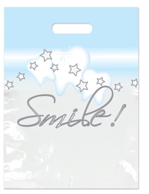 Sherman Dental LARGE STARS & SMILE! BAG 9" x 13"