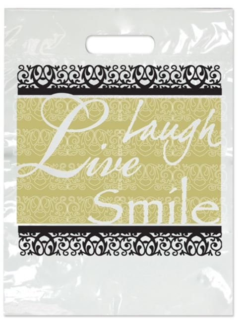 Sherman Dental LARGE TWO COLOR FANCY LAUGH BAG 9" x 13"