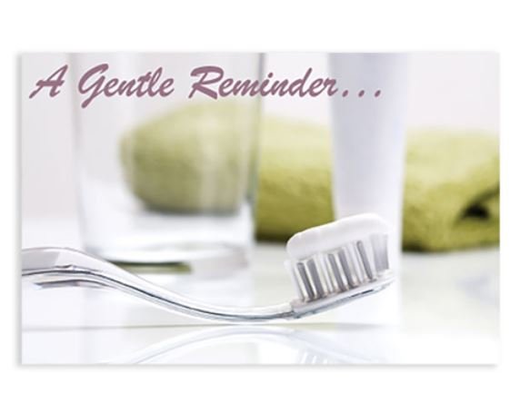 Sherman Dental CLEAR BRUSH POSTCARD