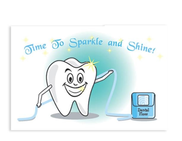 Sherman Dental SPARKLE AND SHINE POSTCARD