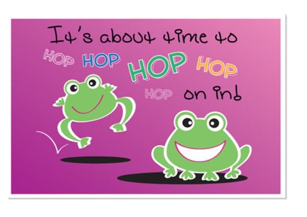 Sherman Dental HOPPING FROGS POSTCARD