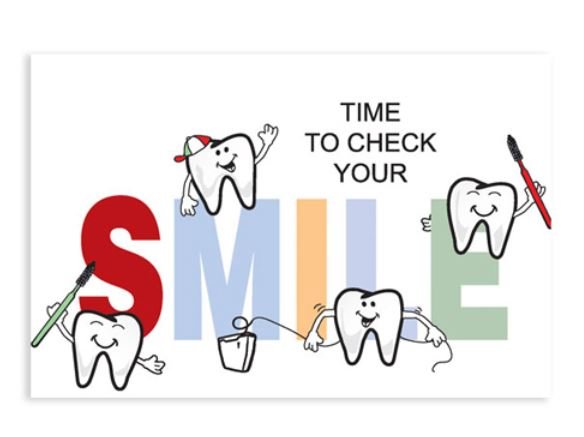 Sherman Dental TIME TO SMILE POSTCARD
