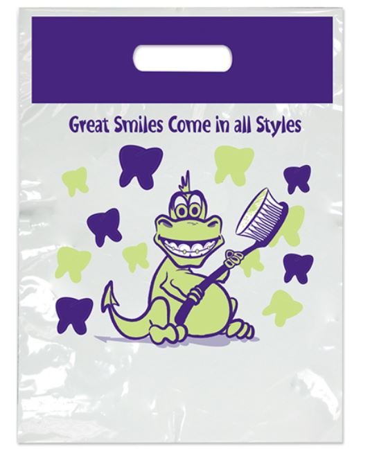 Sherman Dental ORTHODONTIC SMILE STYLE SMALL 2-COLOR BAG 7 1/2" x 9"