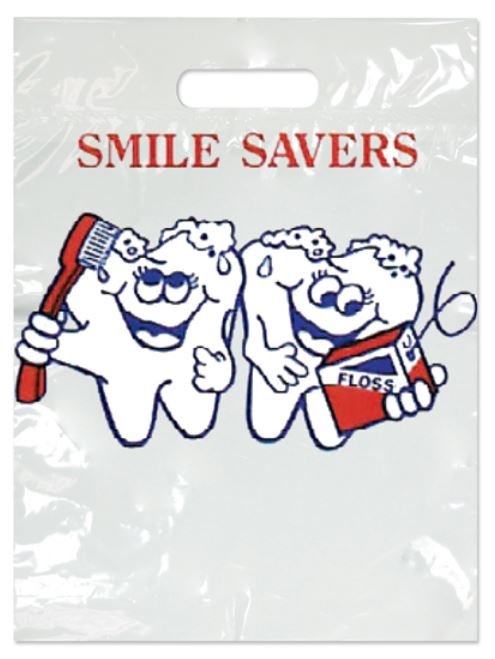 Sherman Dental SMALL SMILE SAVERS BAG 7 1/2" x 9"